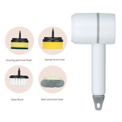 Electric Spin Scrubber With 5 Replaceable Brush Head